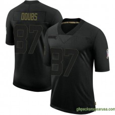 Mens Green Bay Packers Romeo Doubs Black Game 2020 Salute To Service Gbp212 Jersey GBP446
